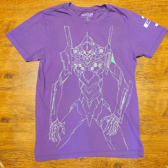 Evangelion Other - Neon Genesis Evangelion Purple T Shirt EVA-01 Test Type Schematic Art tee 🔥🔥